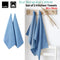 Ladelle Eco Recycled Cotton Set of 2 Cotton Kitchen Towels Blue 50 x 70 cm
