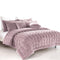 Alastairs Augusta Faux Mink Quilt / Comforter Set Blush Double