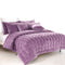 Alastairs Augusta Faux Mink Quilt / Comforter Set Lilac Double