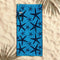 Rans Premium Cotton Jacquard Beach Towel Starfish Blue