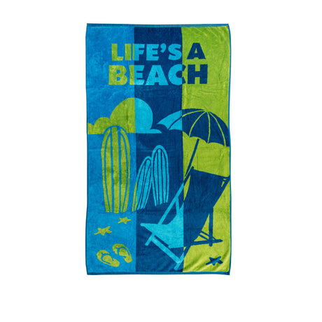 Rans Premium Cotton Jacquard Beach Towel Life's a Beach
