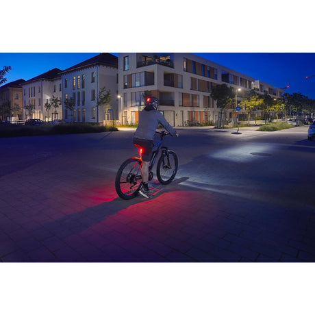 Fischer LED Bike Light Set 30Lux USB with rear floor light