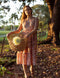 Cotton Midi Dress - Inayat Floral String Midi Dress (Hand block print)