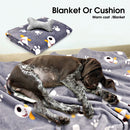 Vaka Navy Dog Bed Pet Cat Calming Floor Mat Sleeping Cave Washable Extra Large 29701