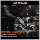 3Pc Magnetic Pick Up Tool Swivel Inspection Mirror Flexible Telescope LED Light