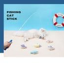 Fishing Rod Tease Cat Stick Cat Supplies Mobile Toy Set