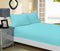 1000TC Ultra Soft Fitted Sheet & 2 Pillowcases Set - Double Size Bed - Aqua