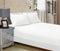 1000TC Ultra Soft Fitted Sheet & 2 Pillowcases Set - King Size Bed - White