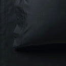 1000TC Ultra Soft Fitted Sheet & 2 Pillowcases Set - Queen Size Bed - Black