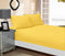 1000TC Ultra Soft Fitted Sheet & 2 Pillowcases Set - Queen Size Bed - Yellow