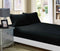 1000TC Ultra Soft Fitted Sheet & Pillowcase Set - Single Size Bed - Black