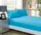 1000TC Ultra Soft Fitted Sheet & Pillowcase Set - Single Size Bed - Light Blue