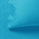 1000TC Ultra Soft Fitted Sheet & Pillowcase Set - Single Size Bed - Light Blue