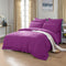1000TC Tailored Double Size Purple Duvet Doona Quilt Cover Set
