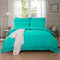 1000TC Tailored Double Size Teal Duvet Doona Quilt Cover Set