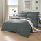 1000TC Tailored King Size Quilt/Doona/Duvet Cover Set - Charcoal