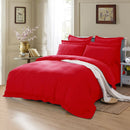 1000TC Tailored King Size Red Duvet Doona Quilt Cover Set