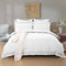 1000TC Tailored Single Size White Duvet Doona Quilt Cover Set