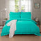 1000TC Tailored Single Size Teal Duvet Doona Quilt Cover Set