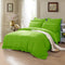 1000TC Tailored Single Size Green Duvet Doona Quilt Cover Set
