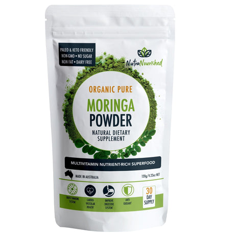 Organic Pure Moringa Leaf Powder 120g