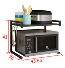 Adjustable Microwave Oven Storage Shelf White
