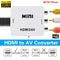 HDMI to RCA Composite AV CVBS 3RCA Video Cable Converter 1080p Downscaling White