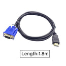 1.8m 1080P HDMI to VGA Gold Plated Adapter Cable for HDTV & HD LCD