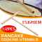 1/2X DIY Wood Spreader Stick for Crepe Pancake & Pita Batter