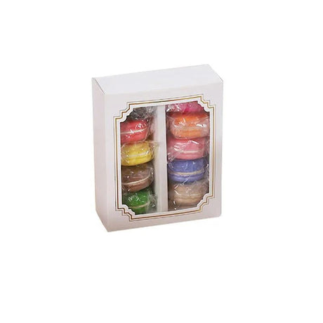 100PCS Clear Rectangular Boxes for Macarons, Cookies & Bomboniere Favors
