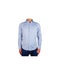 Milano Light Blue Striped Shirt - 100% Cotton 43 IT Men