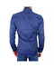 Solid Blue Satin Shirt 43 IT Men