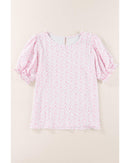 Azura Exchange Smocked Puff Sleeve Blouse - XL
