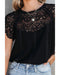 Azura Exchange Lace Crochet Patchwork Blouse