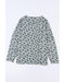 Azura Exchange Animal Print Stitching Loose Long Sleeve Top - M
