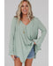 Azura Exchange Expose Seam Bell Sleeve Top - M