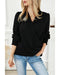 Azura Exchange Elegant Surplice Neck Draped Blouse - M