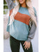 Azura Exchange Striped Bishop Sleeve Top - M