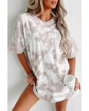 Azura Exchange Tie-dye Short Sleeve Top - XL
