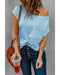 Azura Exchange Pocketed Knit Tee with Side Slits - XL