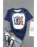 Azura Exchange God Bless the USA Print T-Shirt - S