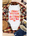 Azura Exchange Graphic Tee with Fall Breeze and Autumn Leaves Design - L