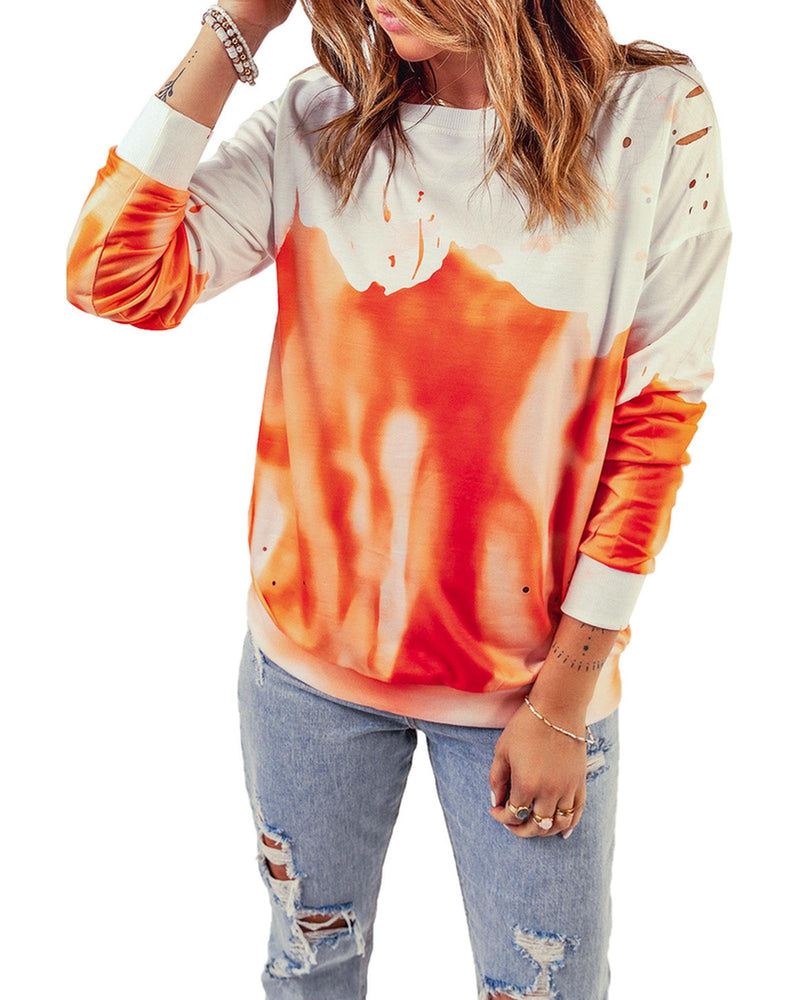 Azura Exchange Oversized Tie-dye Print Sweatshirt - S