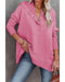 Azura Exchange Batwing Sleeve Pocketed Henley Hoodie - 2XL