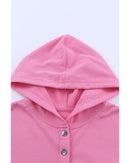 Azura Exchange Batwing Sleeve Pocketed Henley Hoodie - 2XL