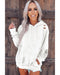 Azura Exchange Ripped Hooded Sweatshirt with Kangaroo Pocket - L