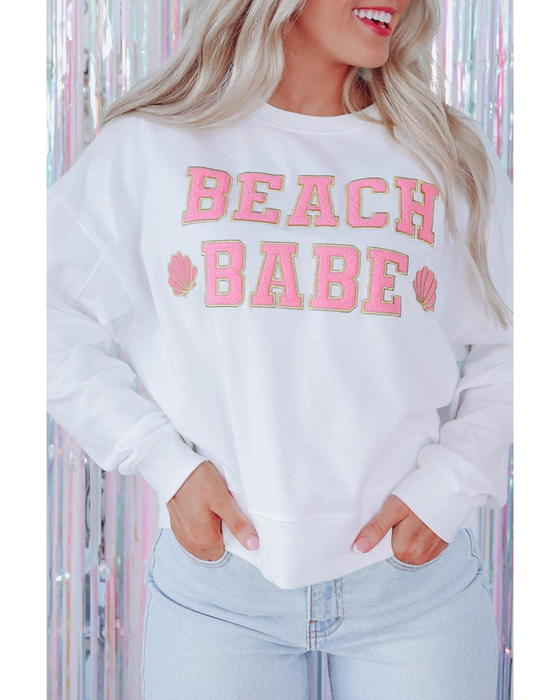 Azura Exchange BEACH BABE Slogan Graphic Sweatshirt