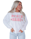 Azura Exchange BEACH BABE Slogan Graphic Sweatshirt