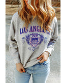 Azura Exchange LOS ANGELES Graphic Crew Neck Sweatshirt - L