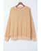 Azura Exchange Oversized Khaki Drop Shoulder Sweatshirt - L